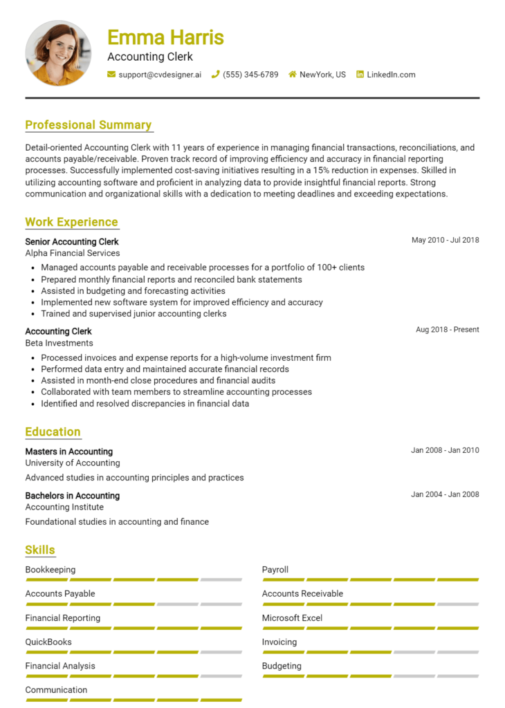 14 Accounting Officer Resume Examples And Templates for 2024 ...