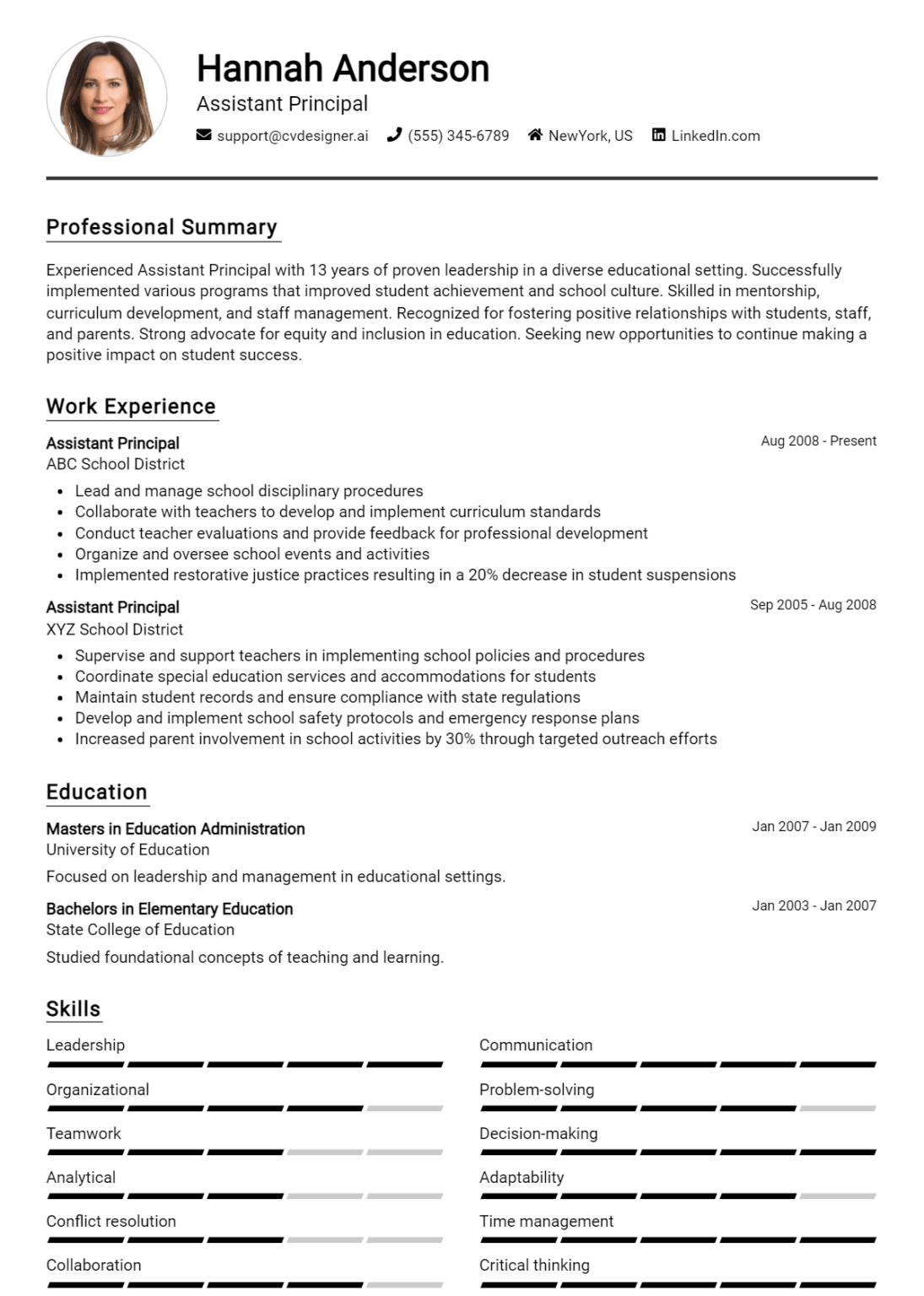 Assistant Principal Resume Example - Assistant Principal Resume Example 1095x1536 