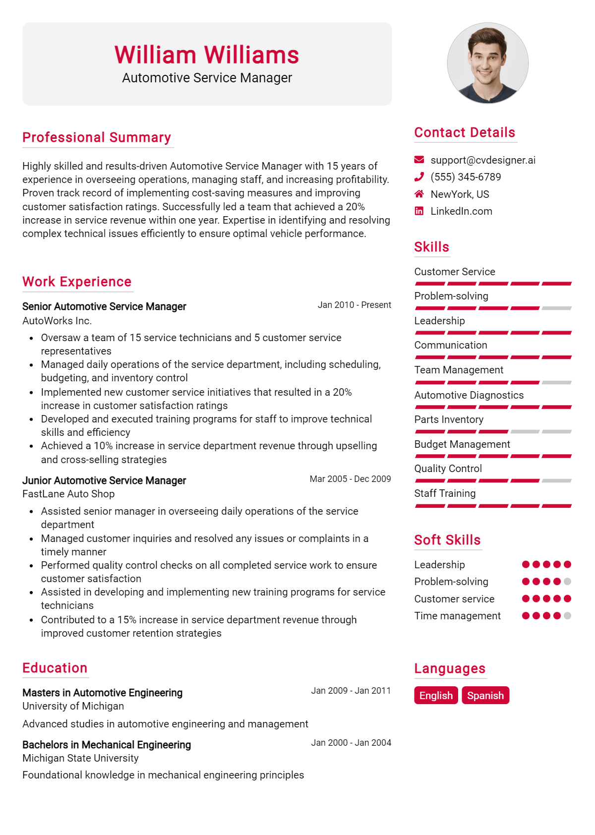 Service Manager Cv Examples 9 Equipment Manager Resume Examples for 2025: Effective CV Writing Tips ...