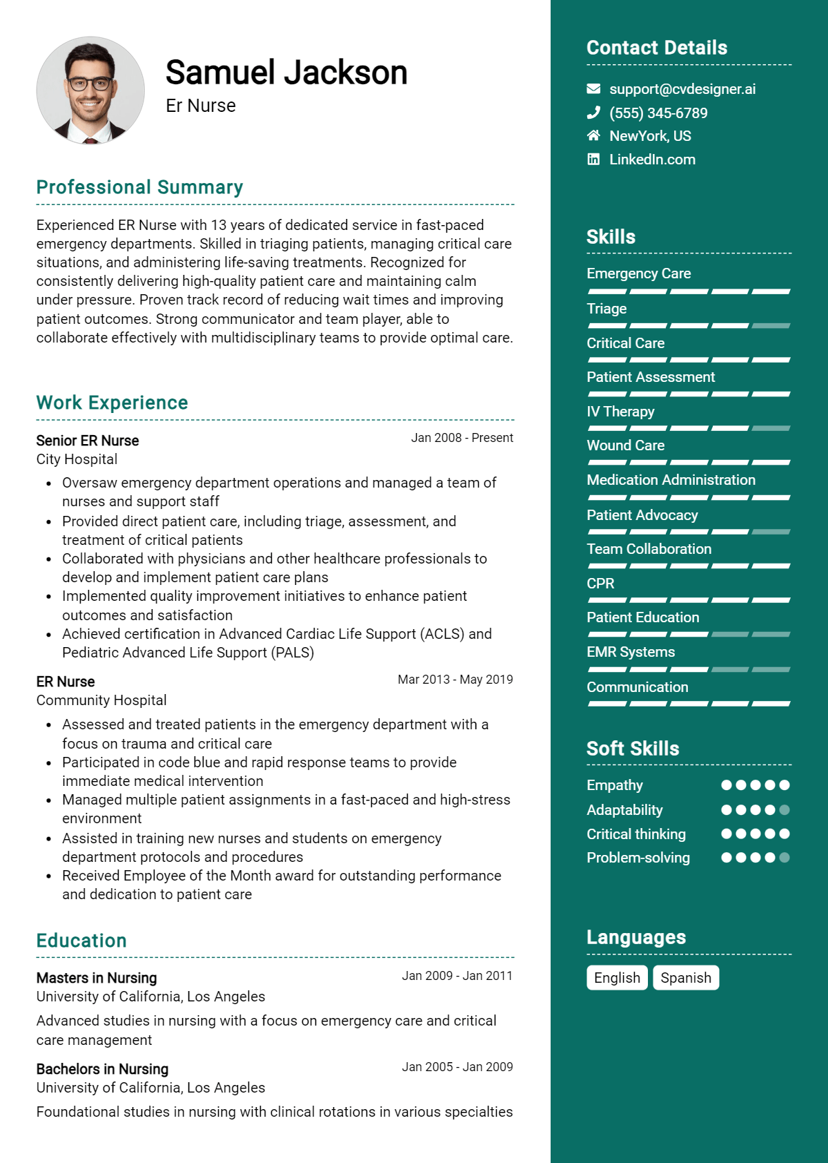 26 Staff Nurse Resume Examples - Er Nurse Resume Example 