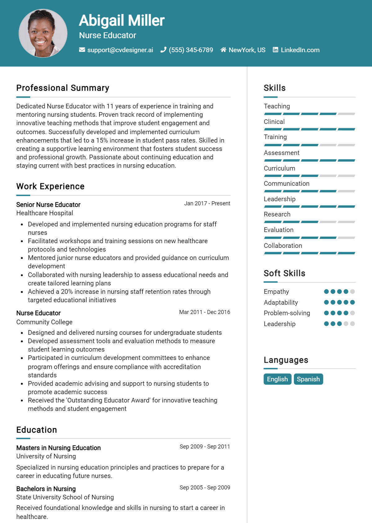 26 Staff Nurse Resume Examples - Nurse Educator Resume Example 