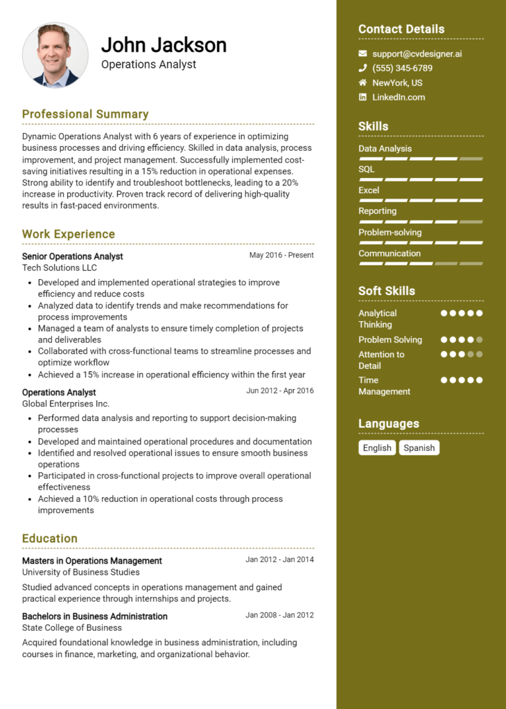 16 Operations Engineer Resume Examples for 2024: Free Downloadable ...