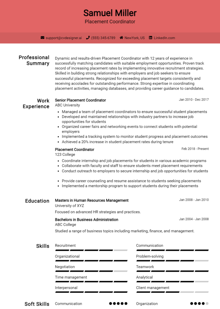 18 Coordinator Resume Examples for 2024: How to Create a Professional ...