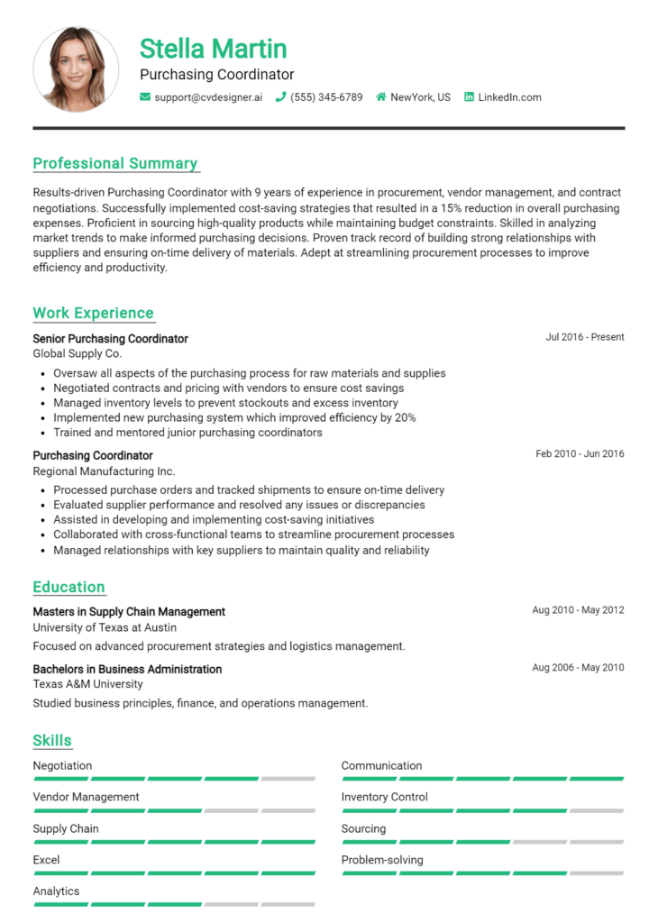 18 Coordinator Resume Examples for 2024: How to Create a Professional ...