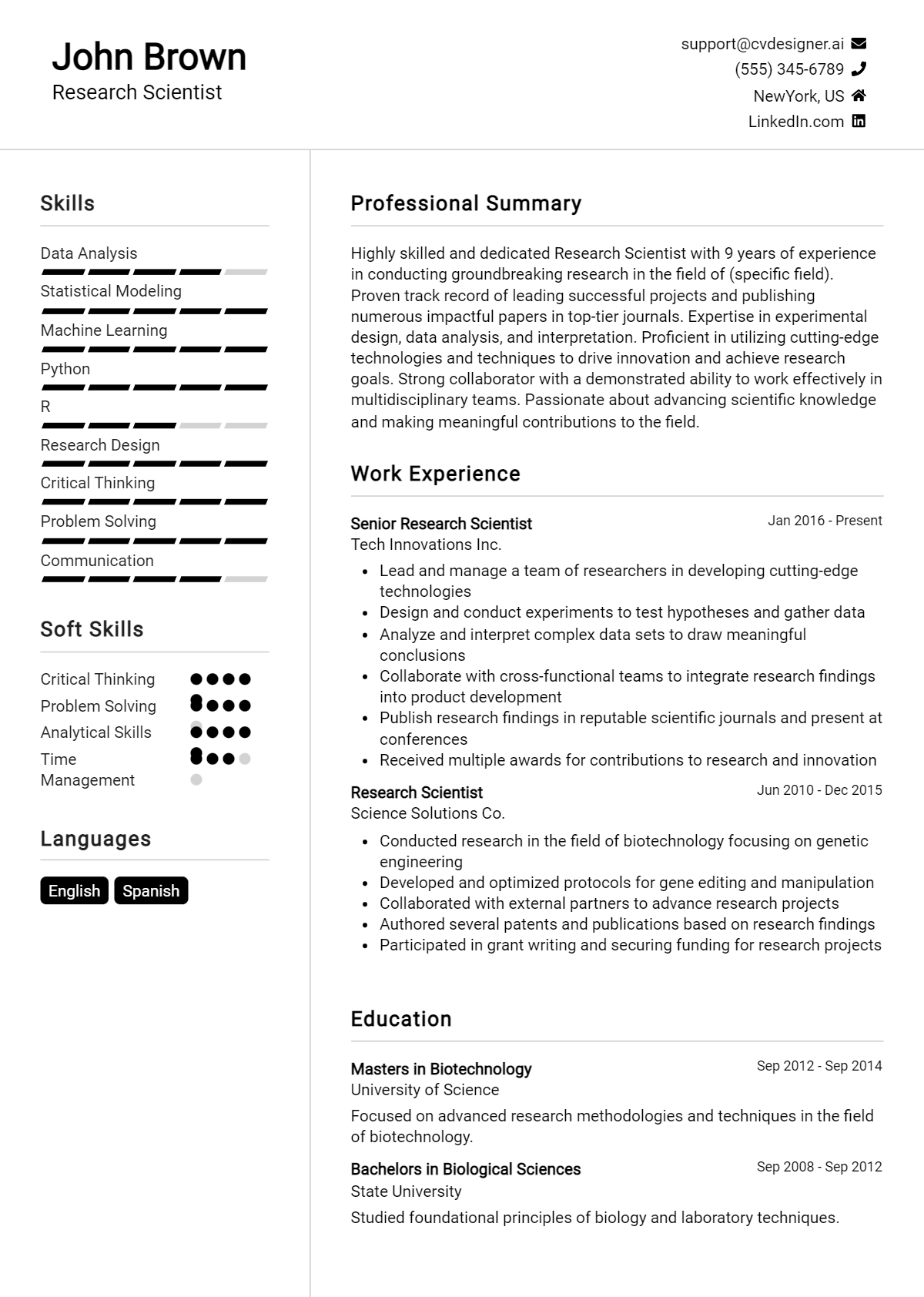 12 Research Scientist Resume Examples - Research Scientist Resume Example