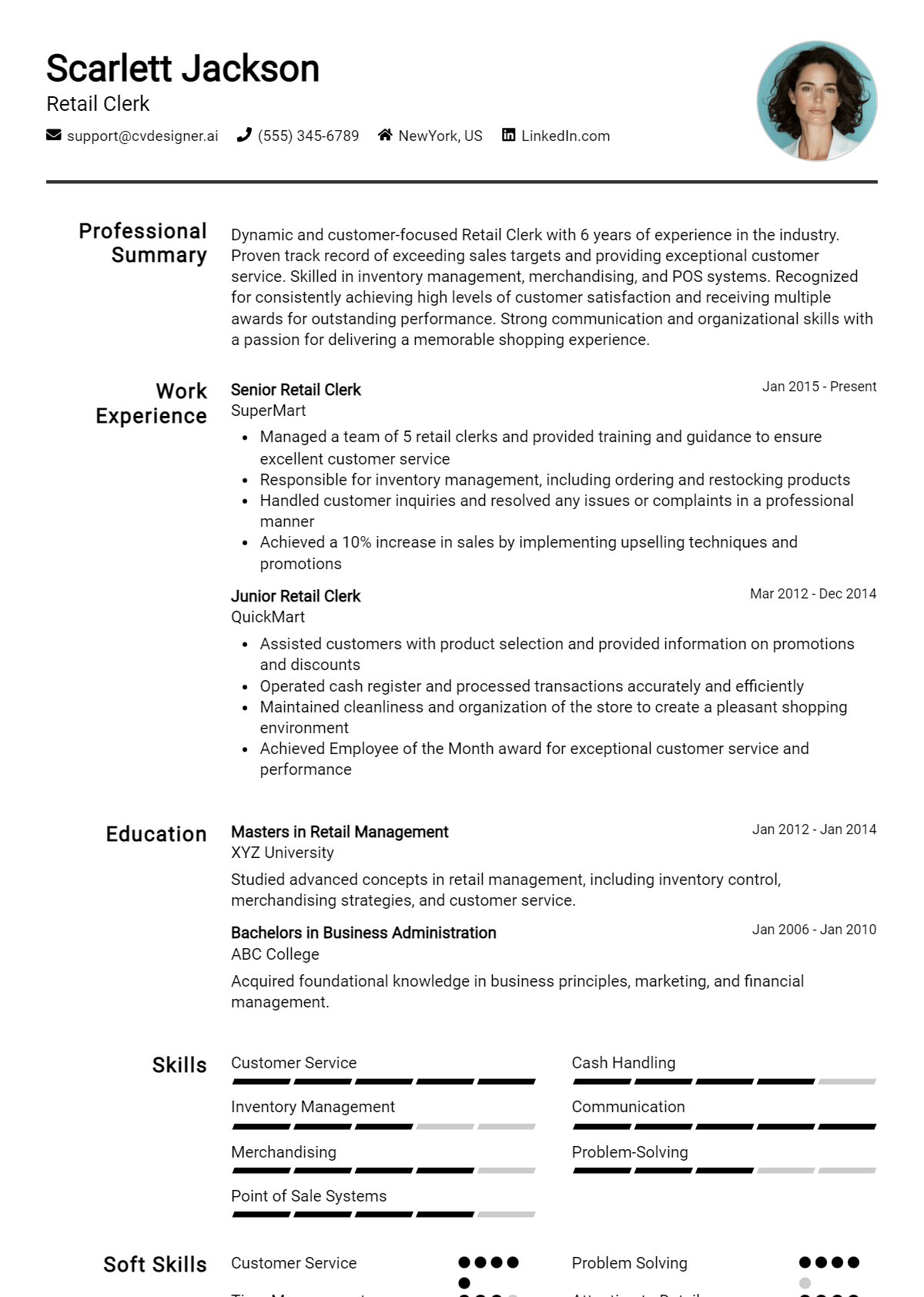 18 Retail Sales Representative - Retail Clerk Resume Example 