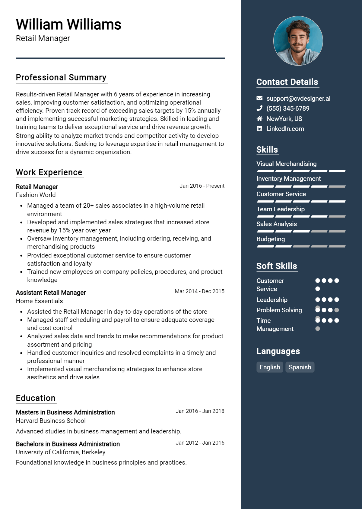 18 Retail Sales Representative - Retail Manager Resume Example 