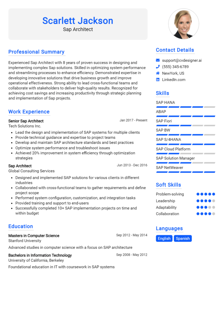16 Solution Architect Resume Examples And Templates for 2024 ...