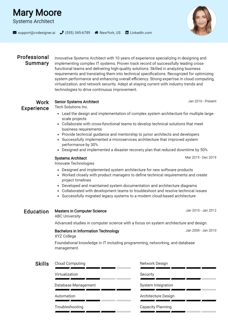 16 Solution Architect Resume Examples And Templates for 2024 ...