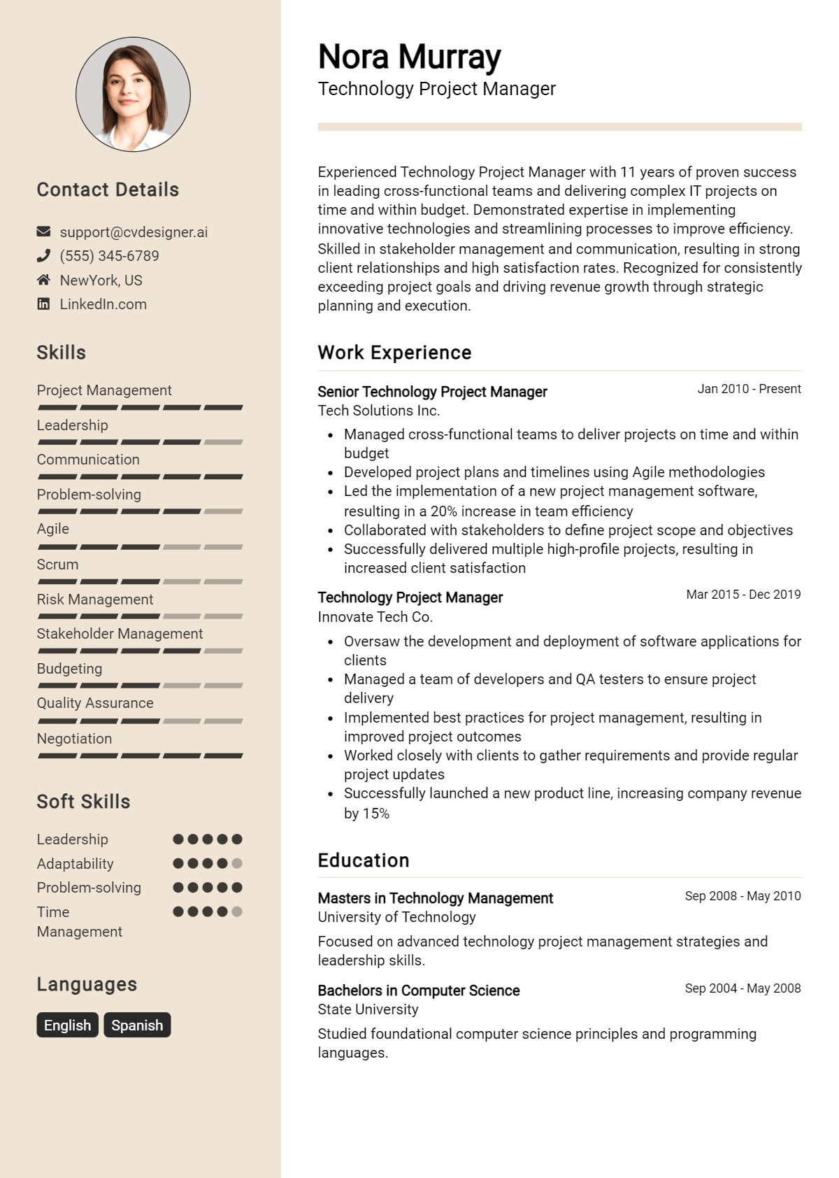 12 Agile Project Manager Resume - Technology Project Manager Resume Example 