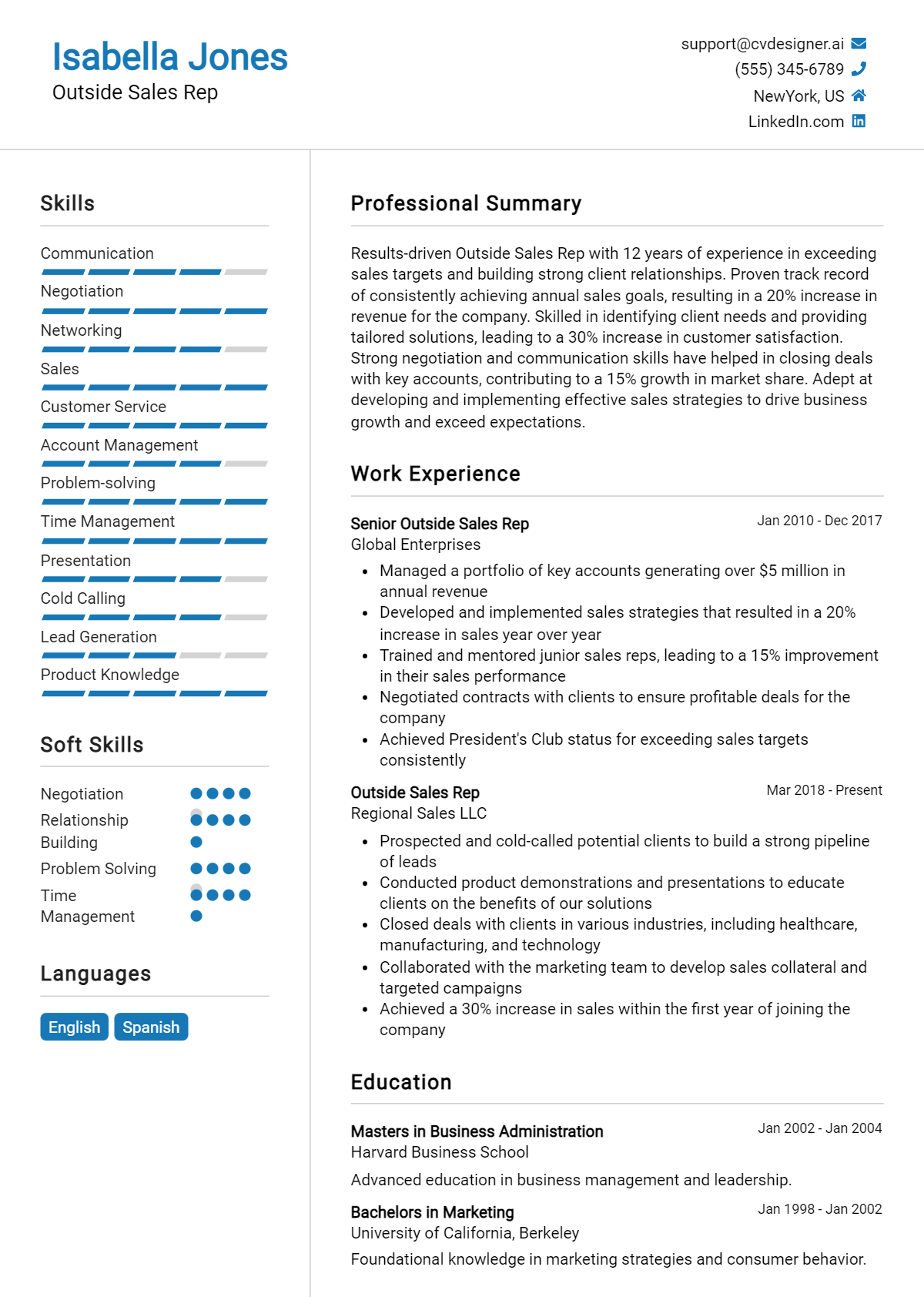 Outside Sales Rep Resume Example - Outside Sales Rep Resume Example 